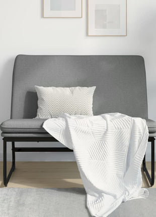 Bankje 100x75x76 cm stof donkergrijs
