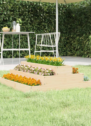Plantenbak Massief Grenenhout Wit