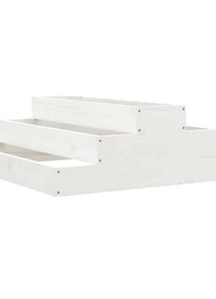 Plantenbak Massief Grenenhout Wit