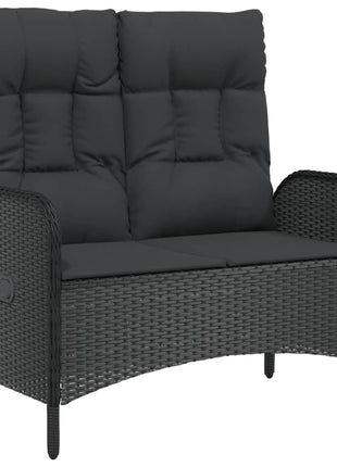 Tuinbank Verstelbaar Met Kussens 107 Cm Poly Rattan
