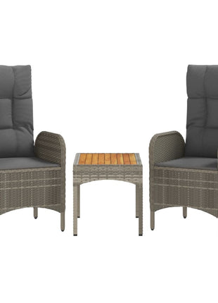 Loungeset Met Kussens Poly Rattan