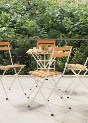 Tuinstoelen Inklapbaar Staal En Massief Acaciahout