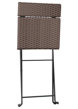 Bistrostoelen Inklapbaar Poly Rattan En Staal