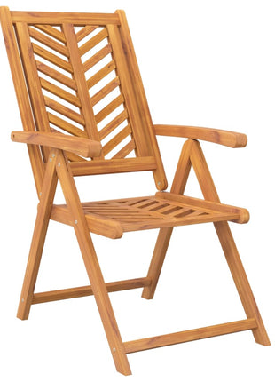 Tuinstoelen 3 st verstelbaar massief acaciahout