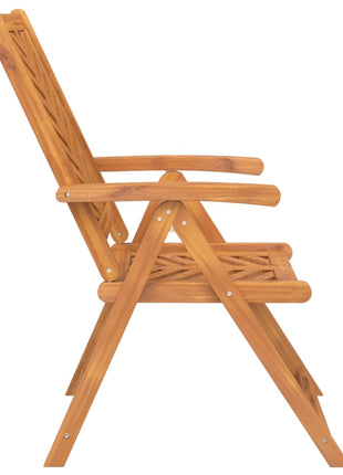 Tuinstoelen 3 st verstelbaar massief acaciahout