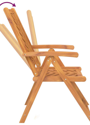 Tuinstoelen 3 st verstelbaar massief acaciahout