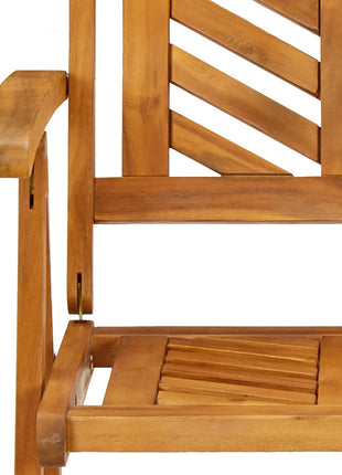 Tuinstoelen 3 st verstelbaar massief acaciahout