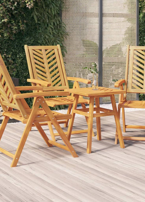 Tuinstoelen 3 st verstelbaar massief acaciahout