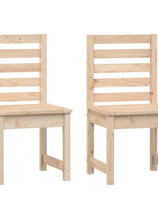 Tuinstoelen 2 st 50x48x91,5 cm massief grenenhout