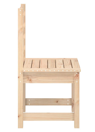 Tuinstoelen 2 st 50x48x91,5 cm massief grenenhout
