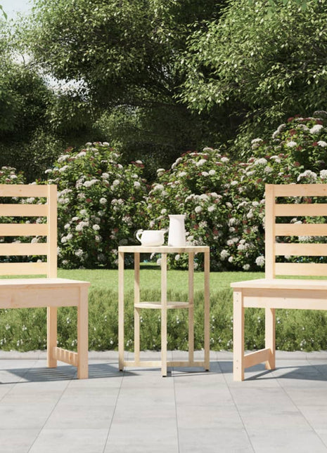 Tuinstoelen 2 st 50x48x91,5 cm massief grenenhout