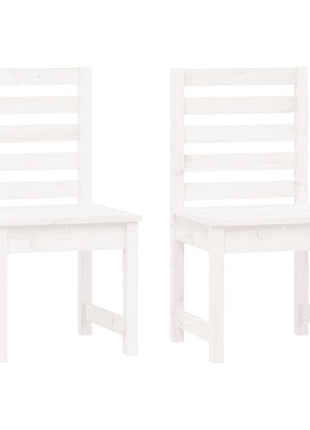 Tuinstoelen 2 st 50x48x91,5 cm massief grenenhout wit