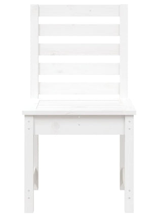 Tuinstoelen 2 st 50x48x91,5 cm massief grenenhout wit