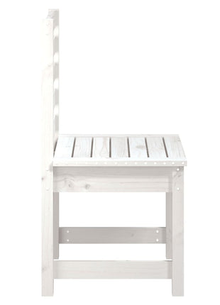 Tuinstoelen 2 st 50x48x91,5 cm massief grenenhout wit