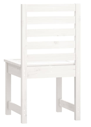 Tuinstoelen 2 st 50x48x91,5 cm massief grenenhout wit