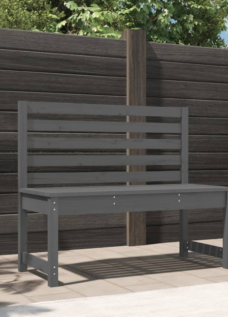 Tuinbank 157,5 Cm Massief Grenenhout Grijs Grijs Grenenhout