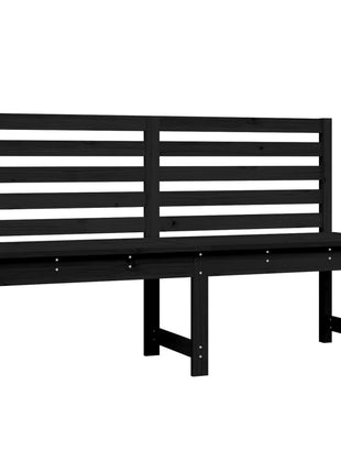 Tuinbank 157,5 Cm Massief Grenenhout Zwart Zwart Grenenhout
