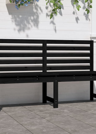Tuinbank 157,5 Cm Massief Grenenhout Zwart Zwart Grenenhout