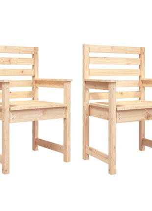 Tuinstoelen 2 st 60x48x91 cm massief grenenhout