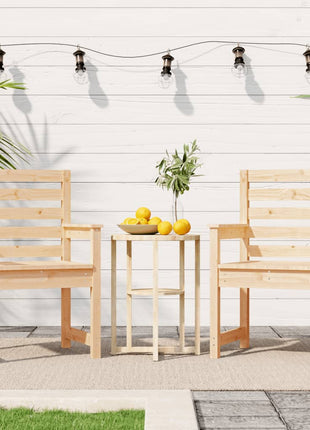 Tuinstoelen 2 st 60x48x91 cm massief grenenhout