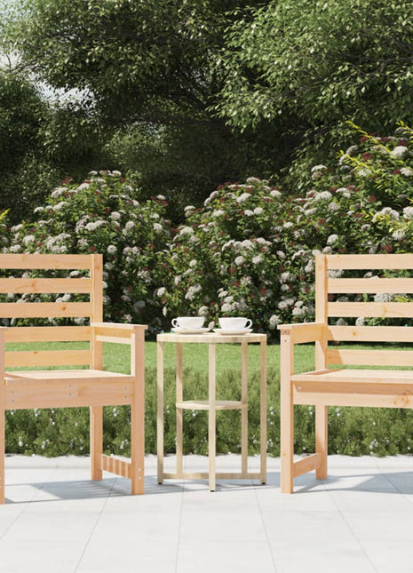 Tuinstoelen 2 st 60x48x91 cm massief grenenhout
