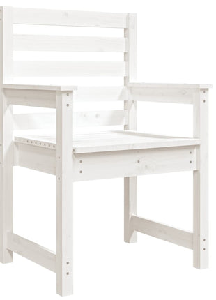 Tuinstoelen 2 st 60x48x91 cm massief grenenhout wit
