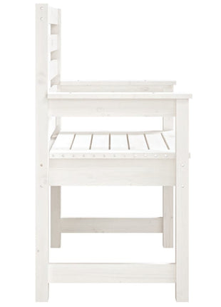 Tuinstoelen 2 st 60x48x91 cm massief grenenhout wit