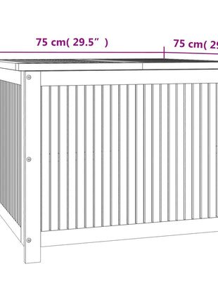 Tuinbox 75x75x58 cm massief acaciahout