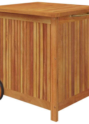 Tuinbox met wieltjes 60x50x58 cm massief acaciahout
