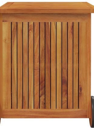 Tuinbox met wieltjes 60x50x58 cm massief acaciahout