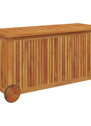 Tuinbox met wieltjes 113x50x58 cm massief acaciahout