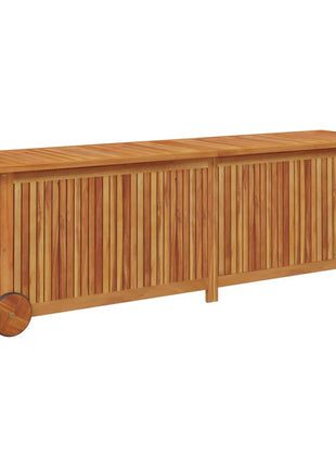 Tuinbox met wieltjes 150x50x58 cm massief acaciahout