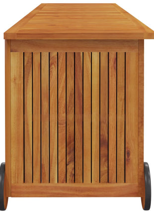Tuinbox met wieltjes 150x50x58 cm massief acaciahout