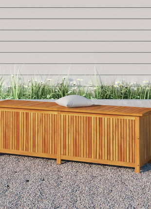 Tuinbox met wieltjes 150x50x58 cm massief acaciahout