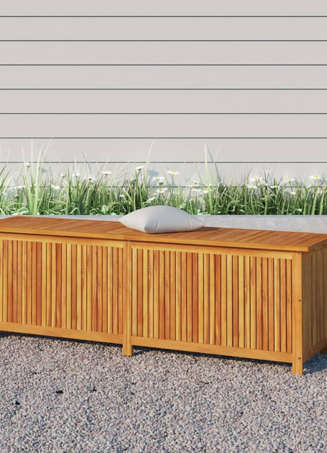 Tuinbox met wieltjes 150x50x58 cm massief acaciahout