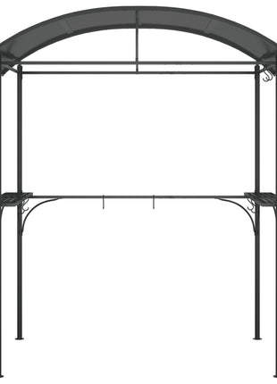 Barbecuepaviljoen Met Zijplanken 220X115X230 Cm Staal Antraciet