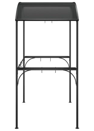 Barbecuepaviljoen Met Zijplanken 220X115X230 Cm Staal Antraciet