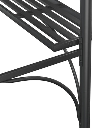 Barbecuepaviljoen Met Zijplanken 220X115X230 Cm Staal Antraciet