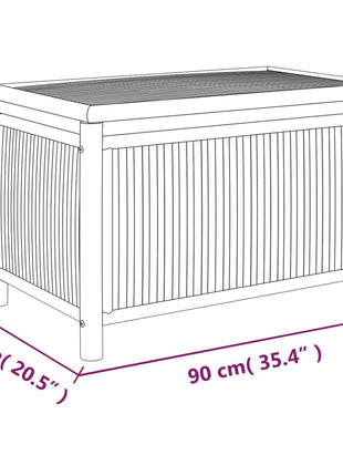 Tuinbox 90x52x55 cm bamboe