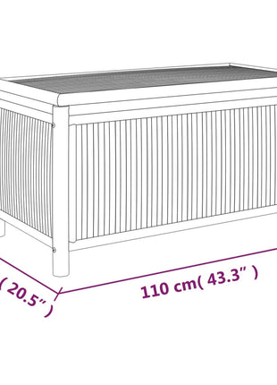 Tuinbox 110x52x55 cm bamboe