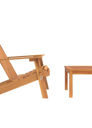 2-Delige Loungeset Adirondack Massief Acaciahout Naturel