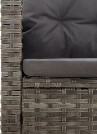 Loungeset Met Kussens Poly Rattan