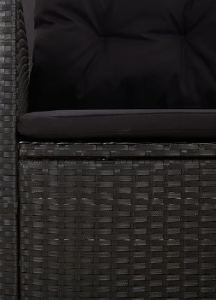 Tuinbank Verstelbaar Met Kussens 173 Cm Poly Rattan