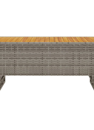 Tuintafel 100X50X43/63 Cm Acaciahout En Poly Rattan