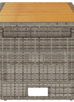 Tuintafel 100X50X43/63 Cm Acaciahout En Poly Rattan