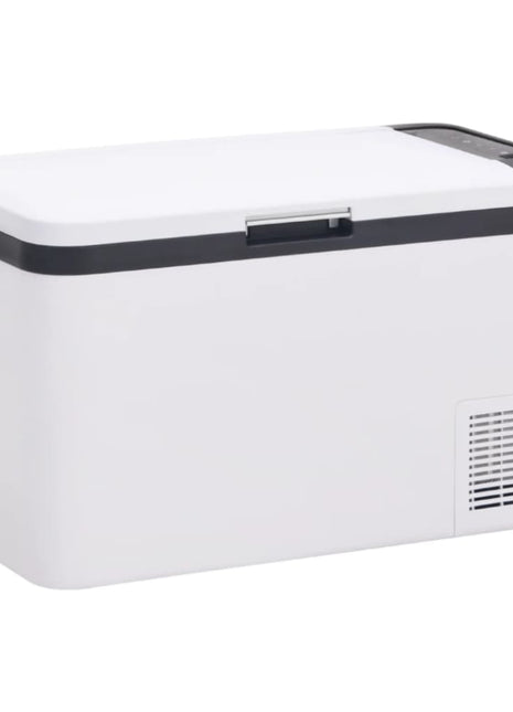 Koelbox met handvat 18 L PP & PE zwart en wit