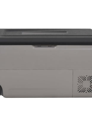 Koelbox Met Wielen En Handvat Polypropeen Zwart En Grijs