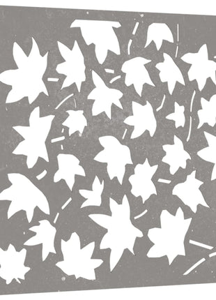 Wanddecoratie tuin esdoornbladontwerp 55x55 cm cortenstaal