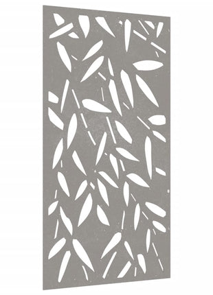 Wanddecoratie Tuin Bamboebladontwerp 105X55 Cm Cortenstaal
