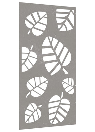 Wanddecoratie Tuin Bladontwerp 105X55 Cm Cortenstaal